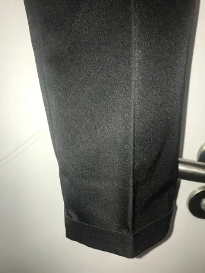 pantalon pinces femme jennyfer 38 noir satiné - photo numéro 4