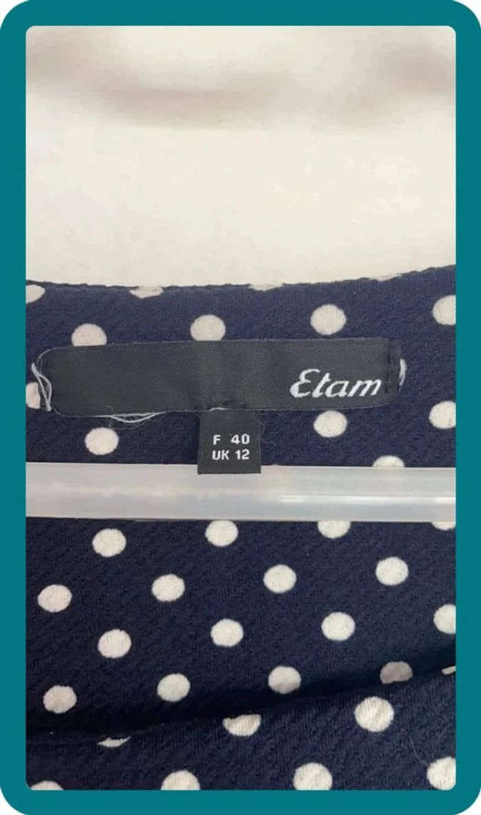 Robe à pois marine - photo numéro 2