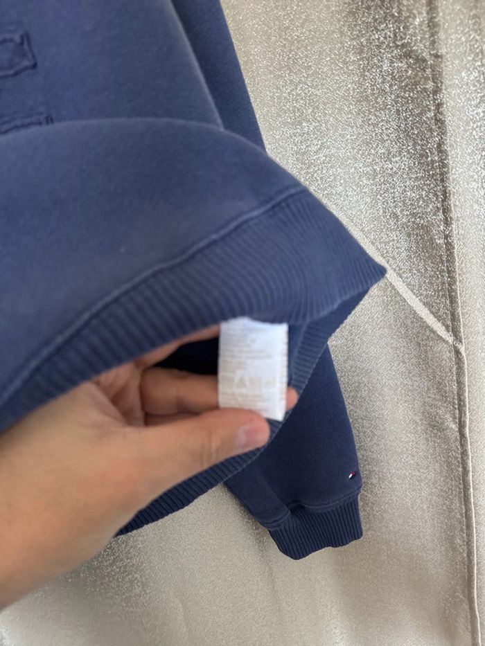 Pull Femme Tommy Hilfiger Bleu Marine – Drapeau ton sur ton – Taille M - photo numéro 6