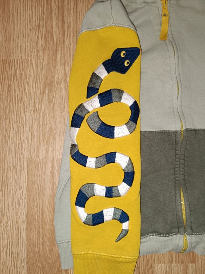 Gilet zippé serpent 6 ans - photo numéro 3