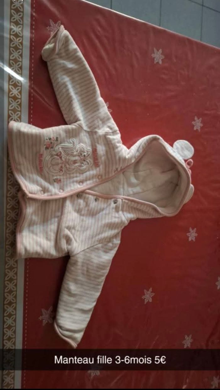 Manteau fille 3-6mois