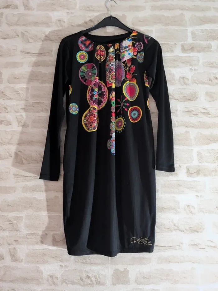 Robe noire Desigual - Taille XS - Neuve avec étiquette