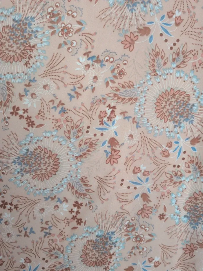 Blouse fleurie manches mi-longues Taille L - photo numéro 4