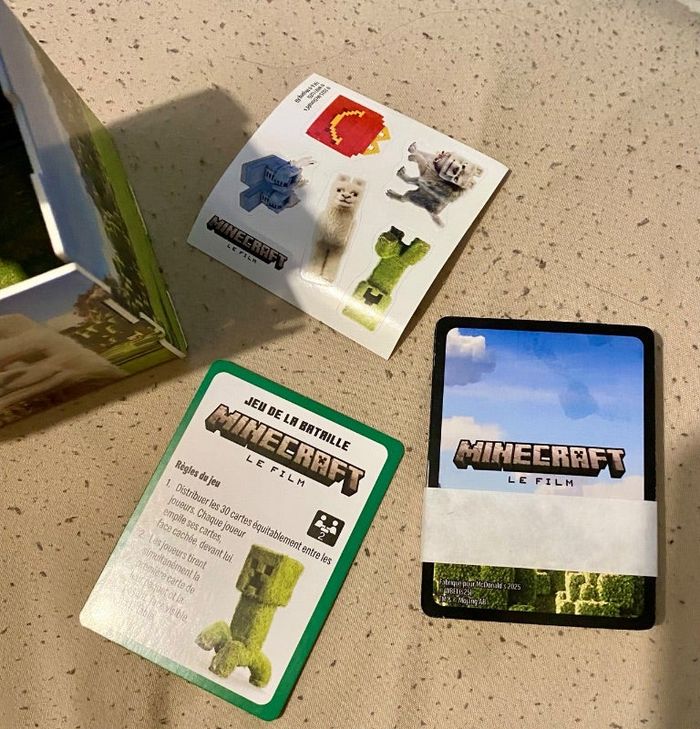 Jeu de carte minecraft mc do neuf