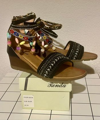 Sandales avec perles