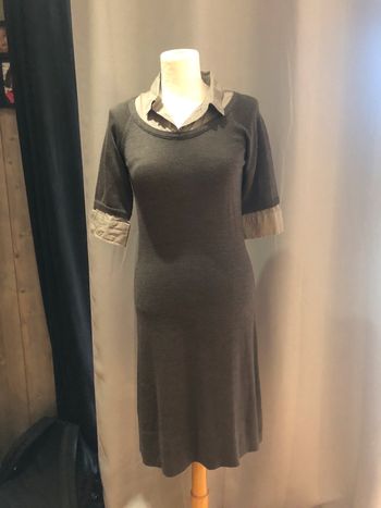 Robe lainage et coton