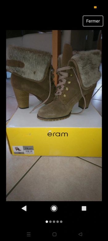 Bottines à talon rembourrée