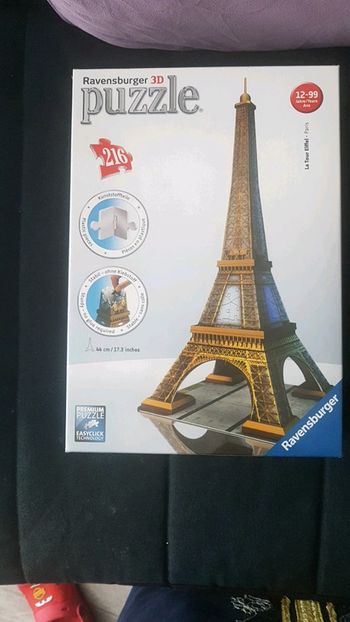 Puzzle ravensburger tour eiffel 3d neuf