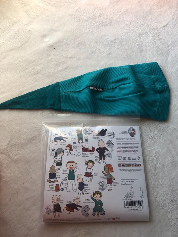 Bonnet lutin neuf turquoise manymonths - photo numéro 4