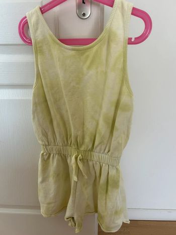Combinaison short vert anis 11-12 ans Zara