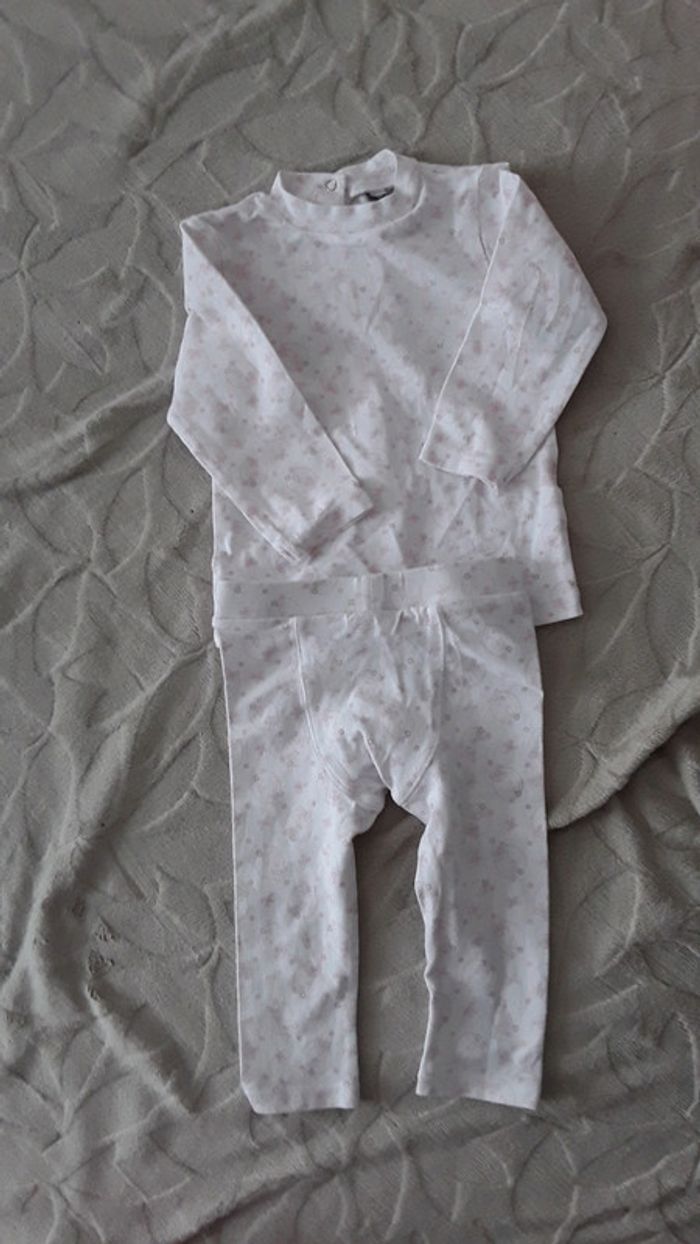 Ensemble t shirt ml et pantalon taille 12 mois - photo numéro 2