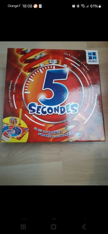 Jeu "5 secondes"