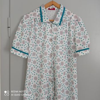 Robe blanche à pois t42/44