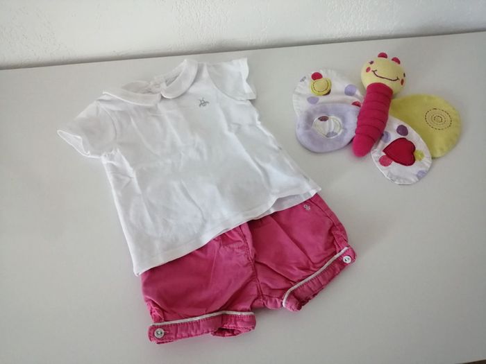 Ensemble short et T shirt 6 mois - photo numéro 2