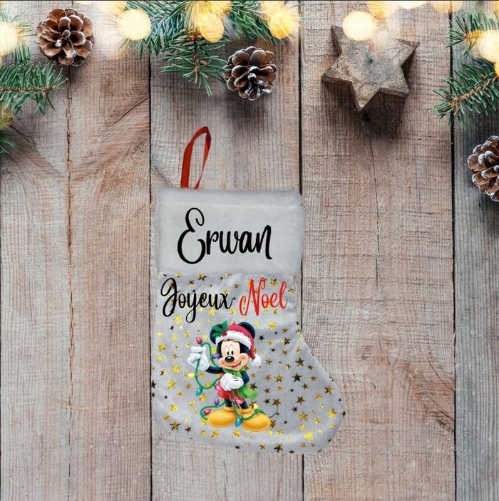 Chaussette de noel personnalisé