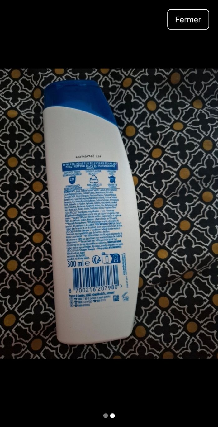 Shampoing Heald &Shoulders - photo numéro 3
