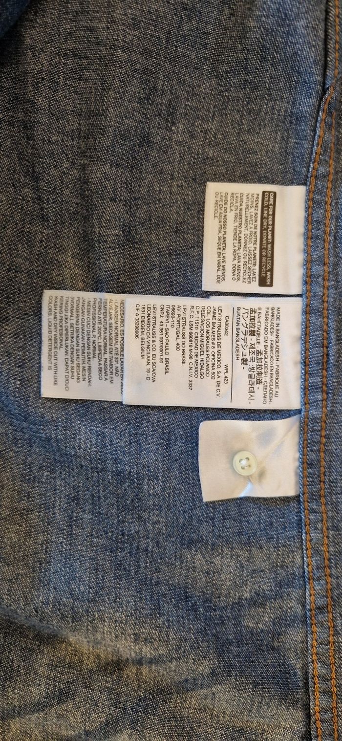 Chemise en jeans levis T M TBE - photo numéro 10