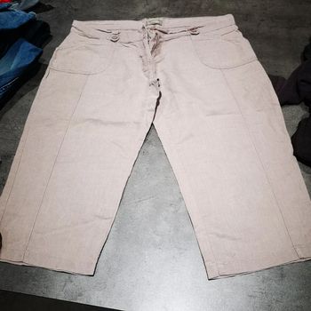 Pantacourt rose poudré