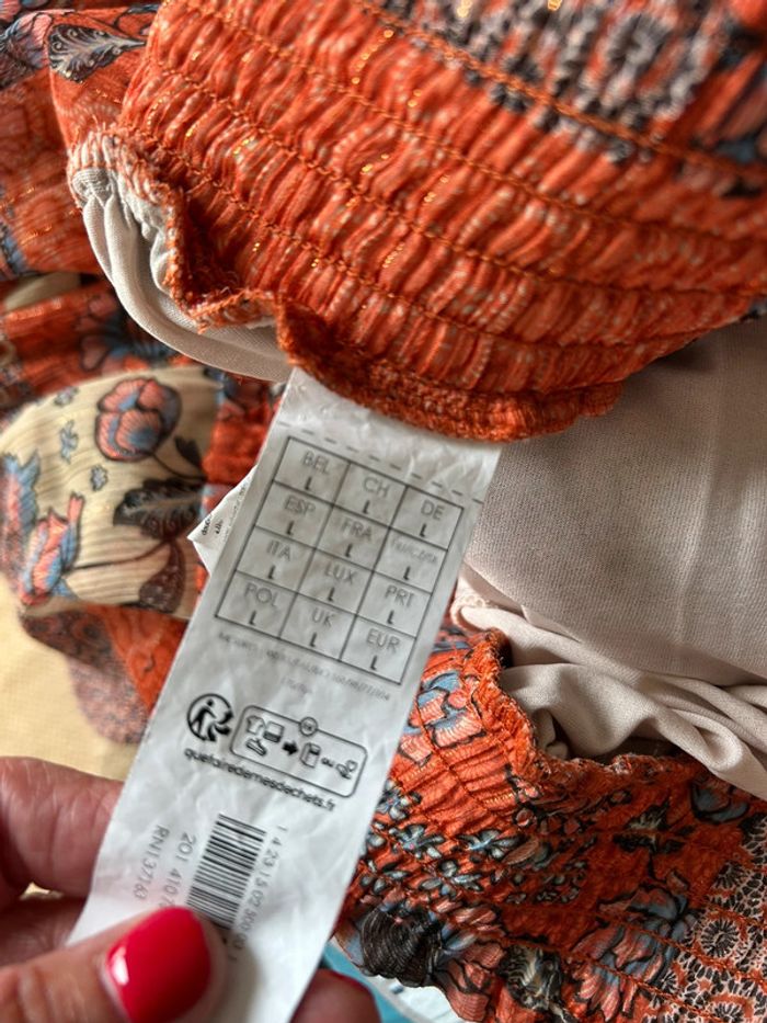 Pantalon bohème voile imprimé Promod - photo numéro 3