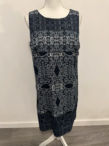 Robe bleue marine et blanche Chelsea & Theodore T40 L