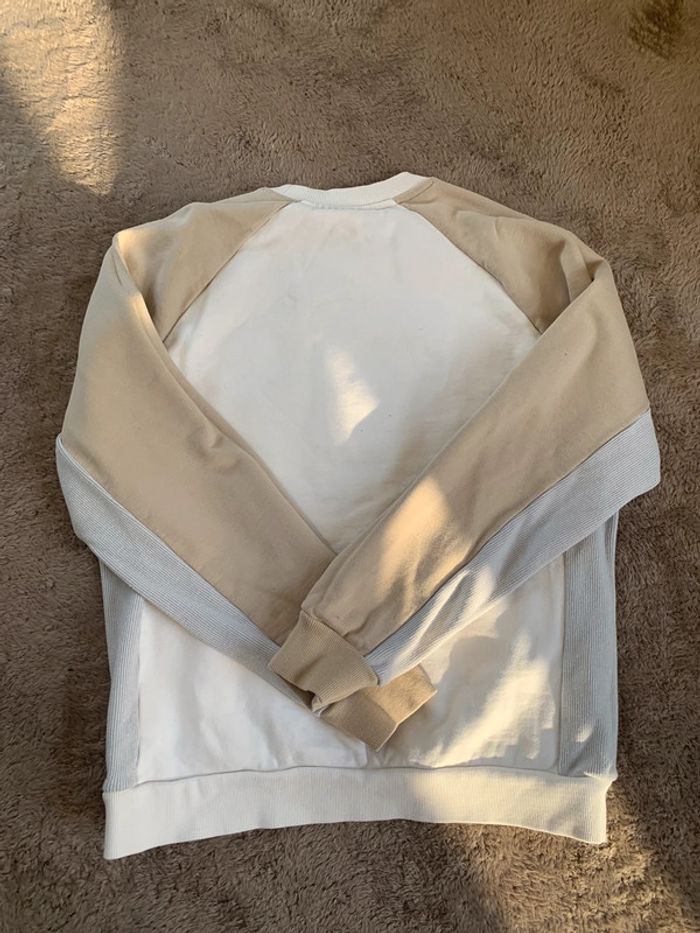 Pull Lacoste blanc et beige - photo numéro 2