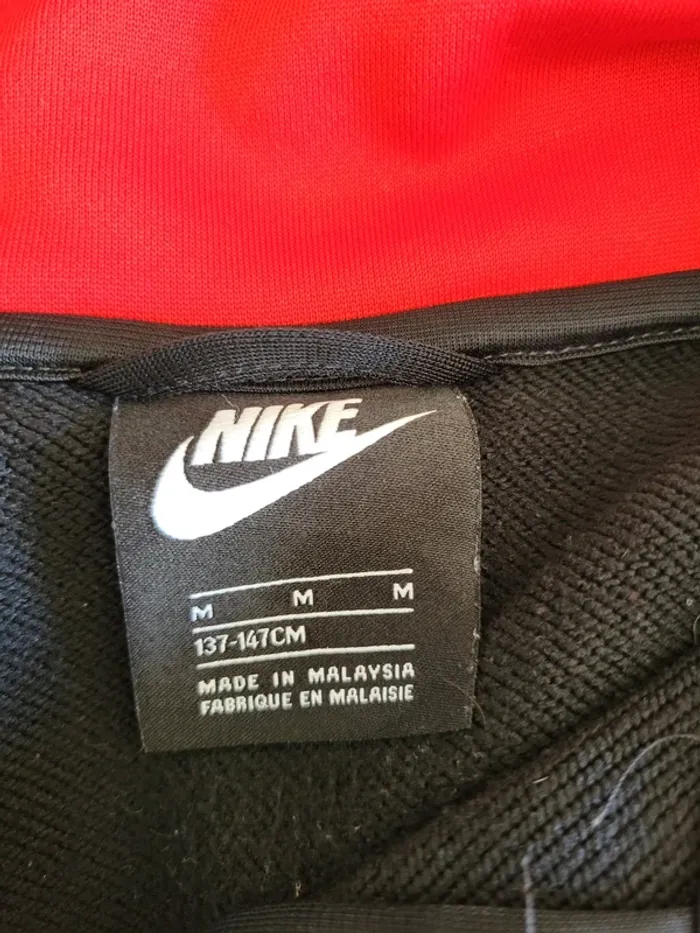 Veste zippée garçon Nike noir et rouge - photo numéro 4