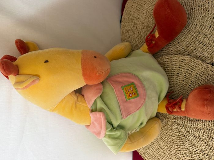 Grand Doudou girafe robe verte Les Loustics MOULIN ROTY - photo numéro 2