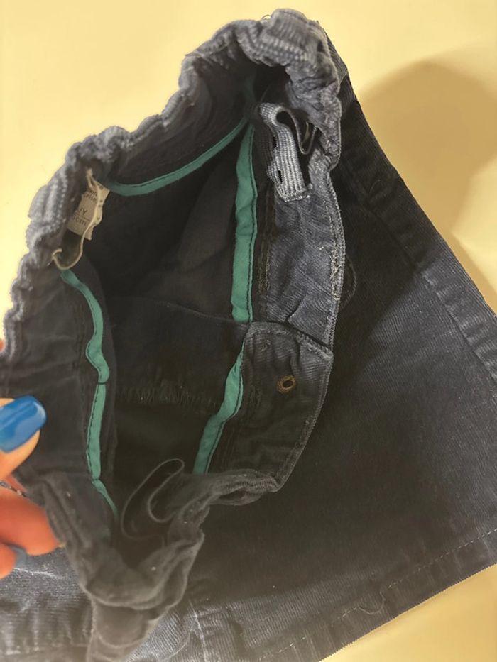 Jupe velours bleue marine - photo numéro 3