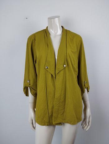 Veste chemise ou kimono couleur pistache Toscane taille 48