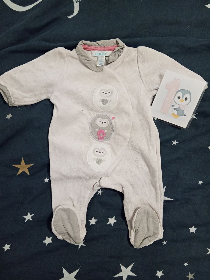 Pyjama rose _ 1 mois