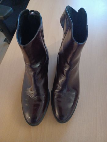 Bottines minelli bordeaux verni pointure 37