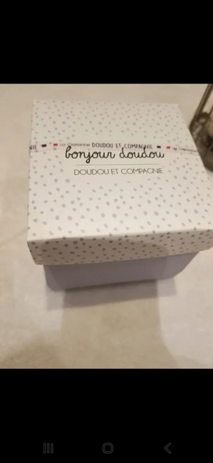 Doudou mouchoir lapin bleu - photo numéro 5