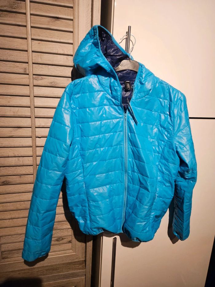 Manteau neuf avec étiquette bleu Fancyqube XL (taille plus du M/L)