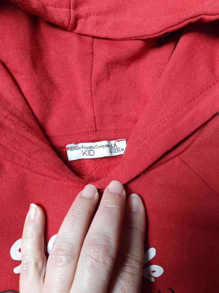 Pull a capuche fille 6 ans - photo numéro 4