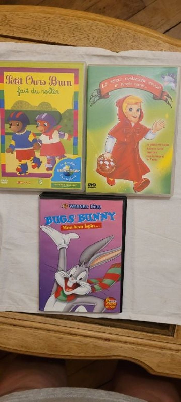 lot de 3 dvds pour enfant