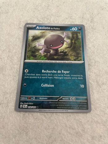 Carte Pokémon Axoloto 058/091 Reverse Destinées De Paldéa 4.5 FR