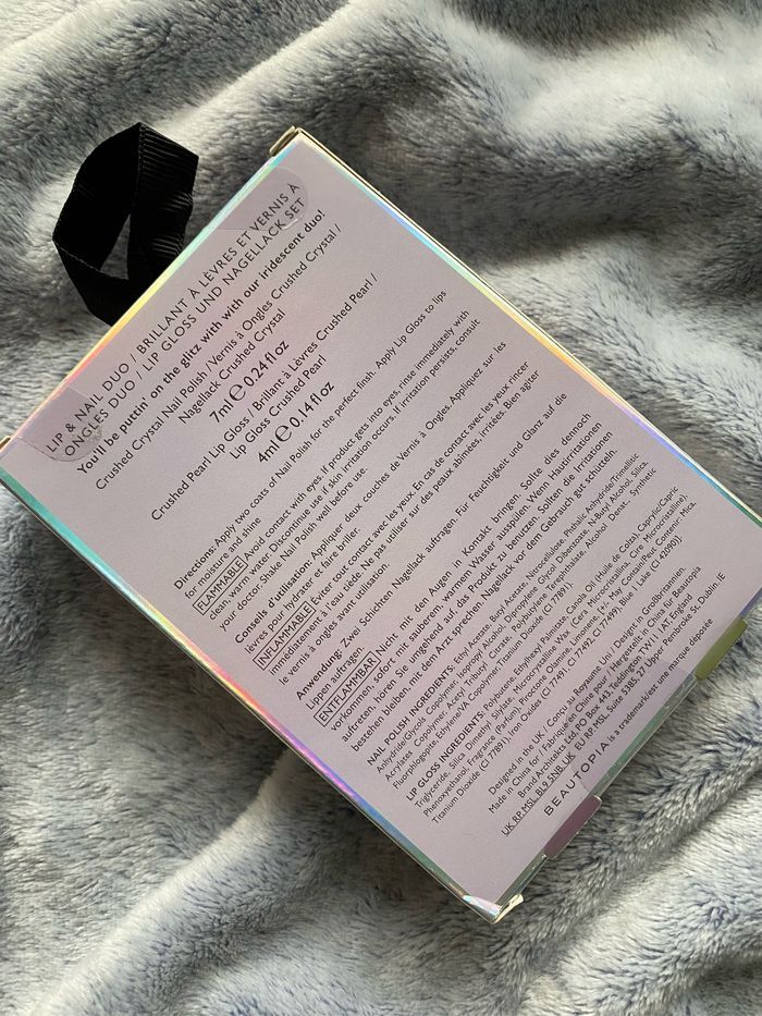 Coffret cadeau duo lèvres et vernis beautopia - photo numéro 3