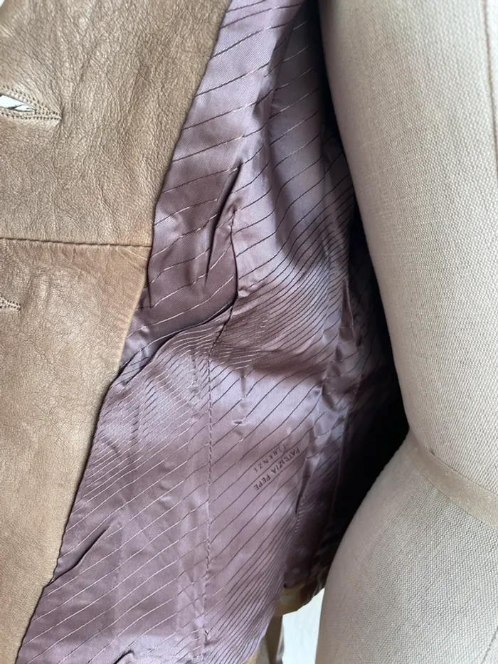 Veste cuir Patrizia Pepe taille 38 - photo numéro 6