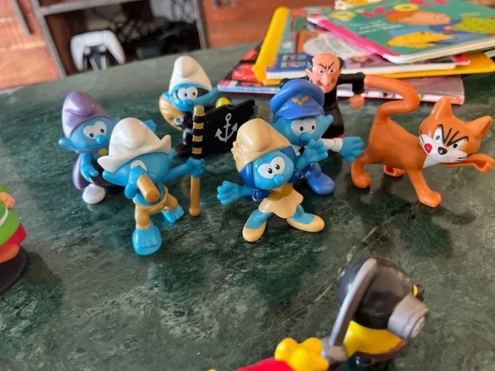 Lot de 14 figurines schtroumpfs, mignon, personnages d’asterix ect - photo numéro 5
