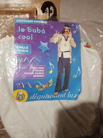 Déguisement  homme baba cool