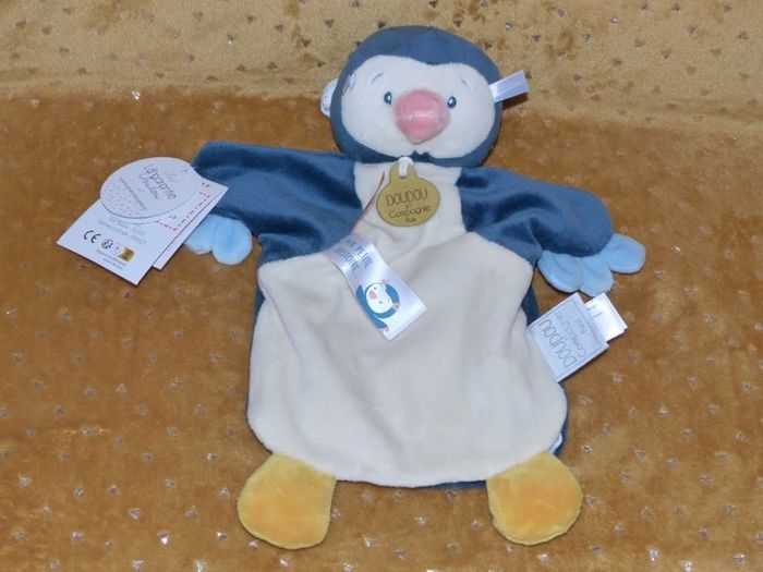 Doudou pingouin marionnette doudou et compagnie 🐧NEUF