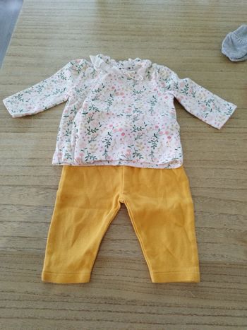 Ensemble gemo fille 1 mois