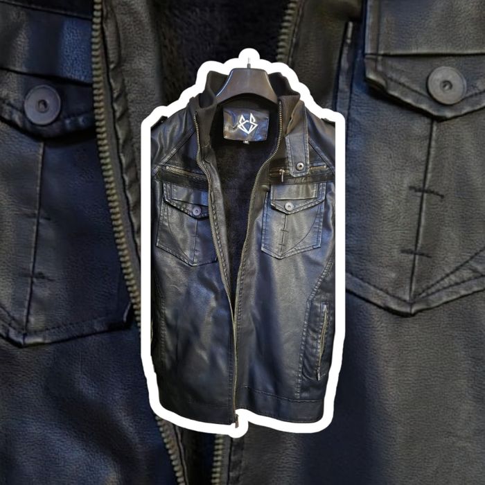 Blouson simili cuir noir - photo numéro 3