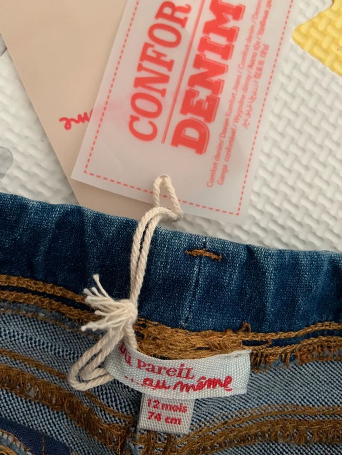Ensemble neuf 3 pièces teeshirt jean DPAM 12M - photo numéro 11