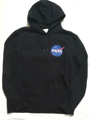 H&M pull sweat capuche noir Nasa taille S