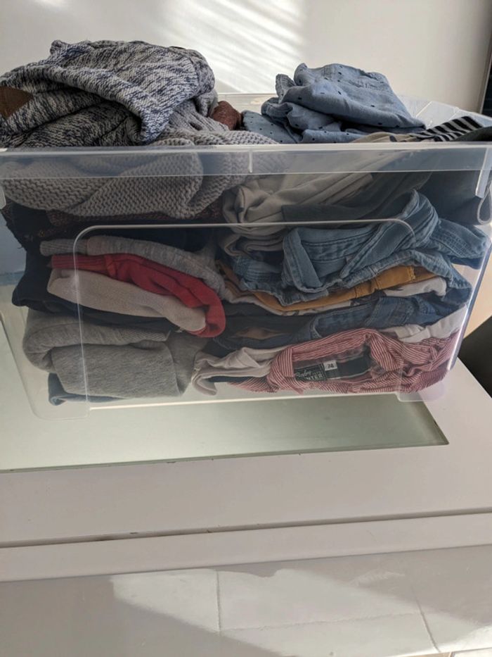 Énorme lot de vêtements bébé garçon 74 cm - photo numéro 3