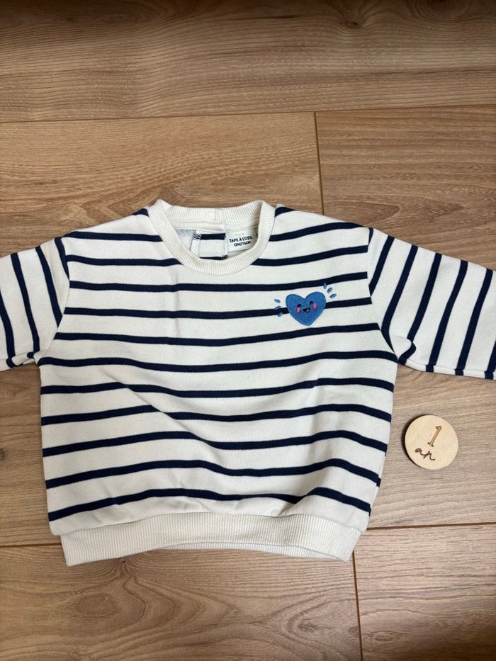 Pull marinière 12 mois - photo numéro 1