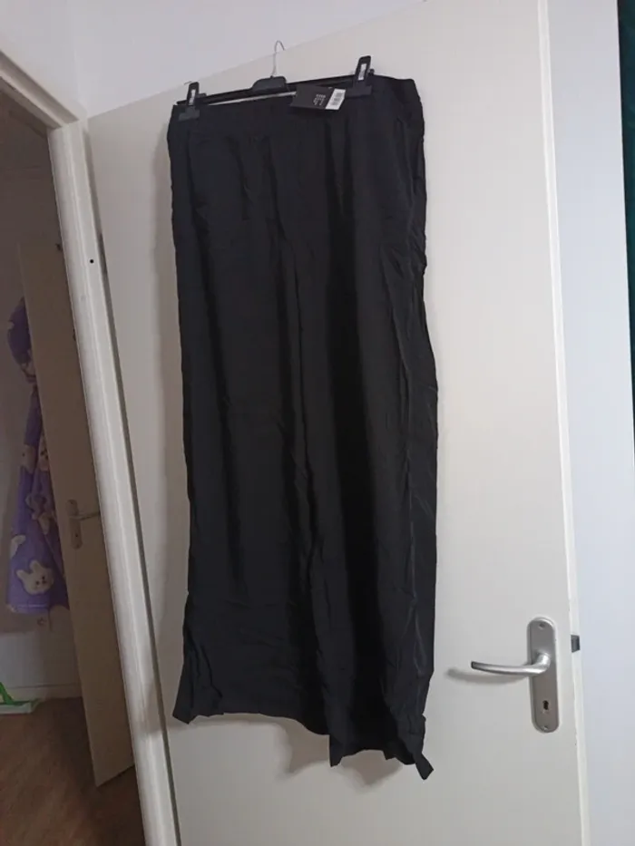 Pantalon a jambe large fluide 44 femme