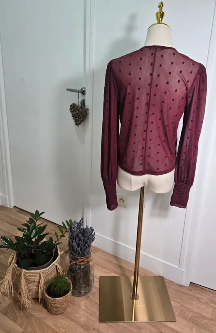 Top/blouse à manches longues Zara taille 36/S - photo numéro 3