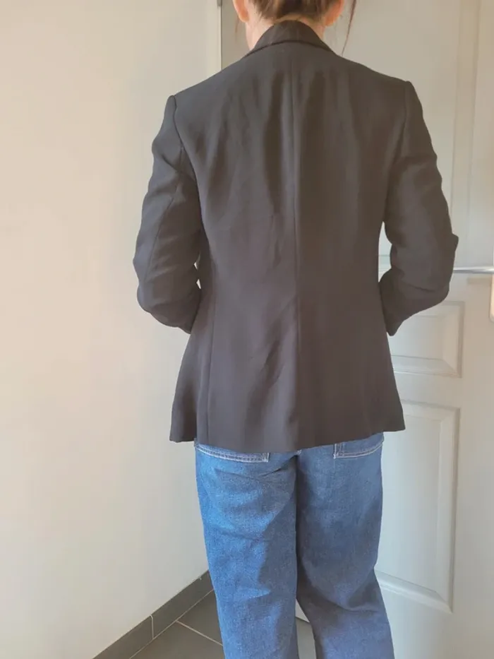 Veste blazer tailleur 36 taille S noir - photo numéro 5